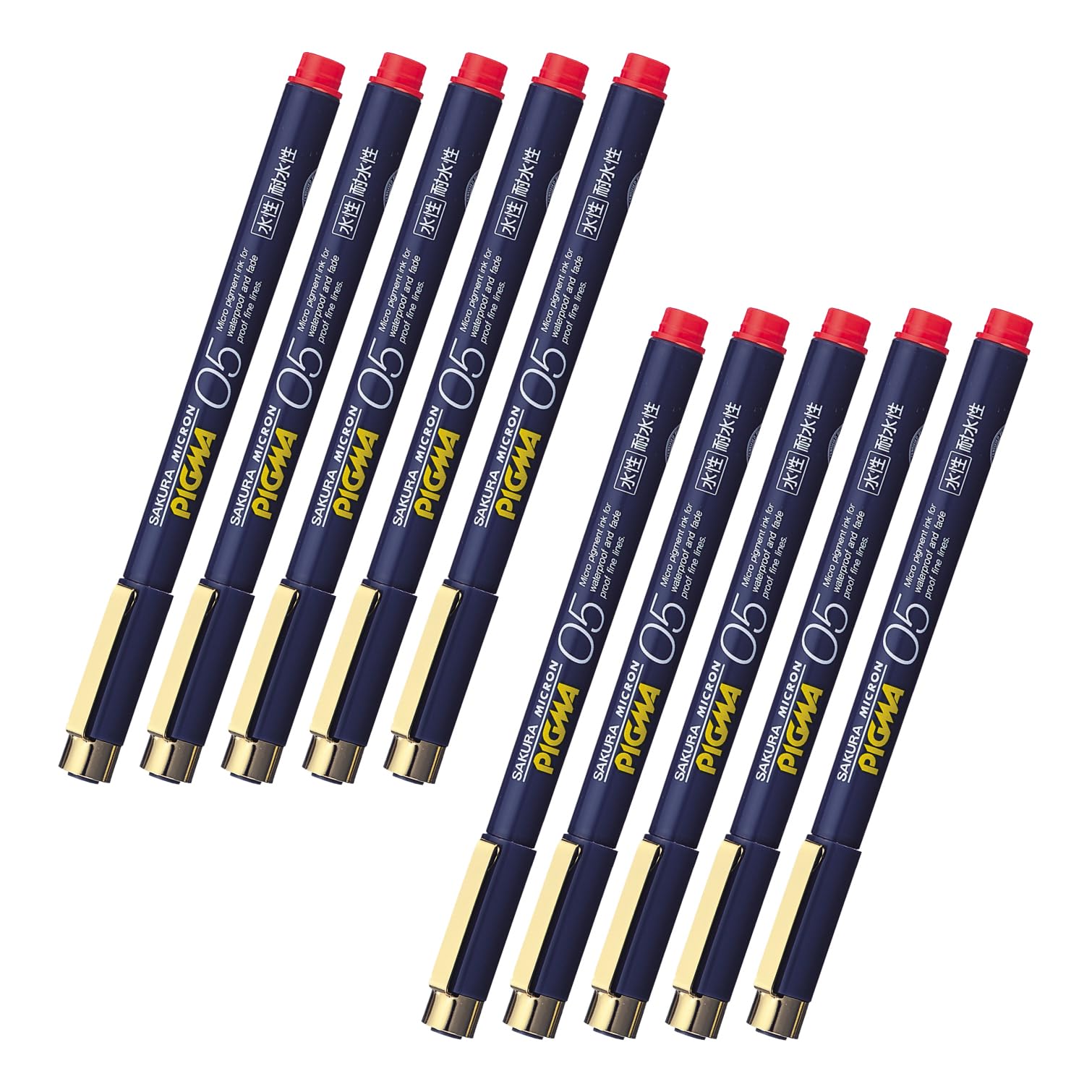 Amazon.co.jp: SAKURA サクラクレパス 水性ペン ピグマ 0.5mm 赤